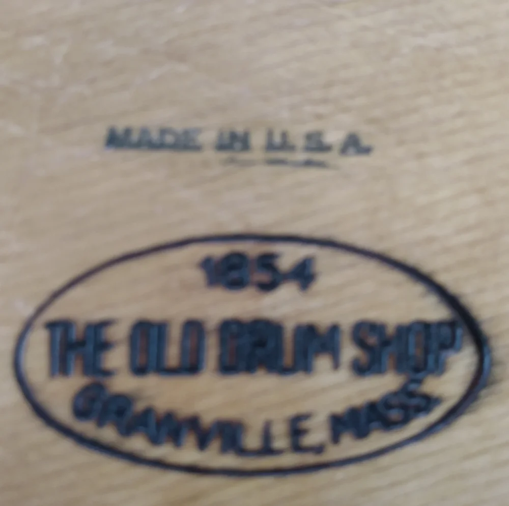 Wooden Folk Art Round Box with Lid from The Old Drum Shop; Great Sewing Box